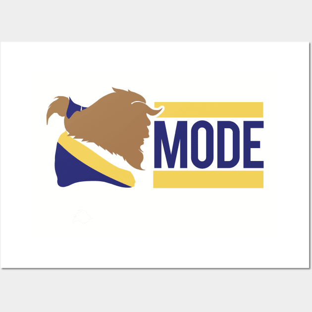 (Beauty and) Beast Mode Wall Art by PopCultureShirts